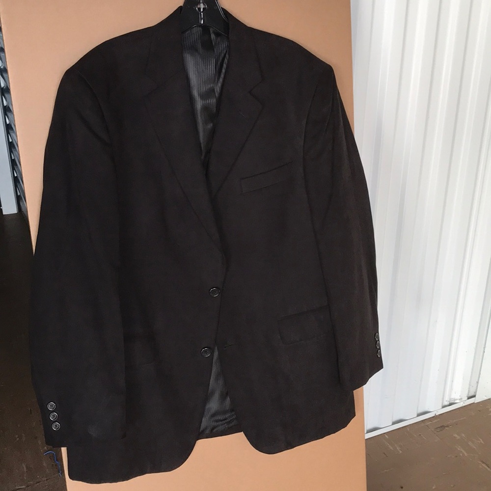 Wall Street faux suede blazer jacket Sz 40R